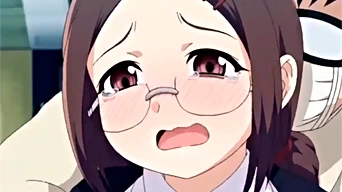 エロアニメ：キモオタ主人公のターゲットにされたメガネ巨乳教師が痴漢レイプでガチ泣きしてしまう！
