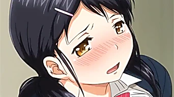 エロアニメ：はぁっ、、、だめだってば。。。発情男子に校内でマンコを刺激されてハメハメしちゃうロリJKｗｗ