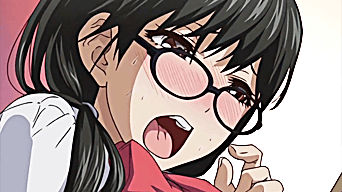 【エロアニメ】地味な女の性欲はマジ異常ｗｗｗ黒髪メガネの隠れビッチが学校でハメまくってるンゴｗｗｗ