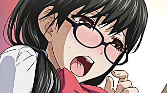 エロアニメ：地味な女の性欲はマジ異常ｗｗｗ黒髪メガネの隠れビッチが学校でハメまくってるンゴｗｗｗ