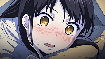エロアニメ：ちょ、何でAVなんて見てるのよ！！隣から流れてくる喘ぎ声に刺激されてオナっちゃうロリ巨乳JK！！