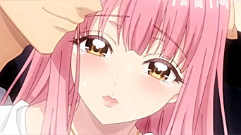 エロアニメ：社長室に呼び出された激カワOLがいきなり手マンされて激濡れ！中出し立ちバックをキメてしまうｗｗ