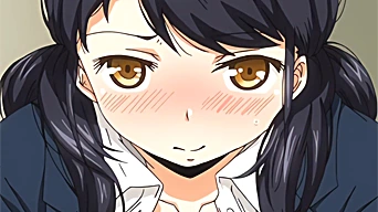 エロアニメ：部外者が校内セックスって興奮するよなｗｗ同居人を学校に呼び出したらまさかの階段で発情するとかｗｗ