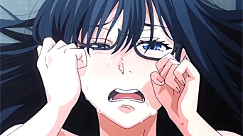 エロアニメ：はいオナホ化終了～ｗｗセックス勝負で心が折れたメガネ女教師がガチ泣きしてて草ｗｗ