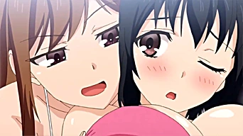 エロアニメ：ビキニからおっぱいポロリ♪恥ずかしがるJKとプールの影で発情してしまう主人公たちｗｗ