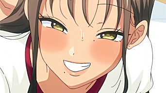 【エロアニメ】完全に痴女じゃねーかｗｗ見せブラで挑発してくるビッチJKと体操服コスセックス！！
