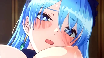 エロアニメ：喘ぎ声漏れまくりで草ｗｗご主人様にご奉仕する美人メイドが今日もチンポをしごいてるンゴｗｗ